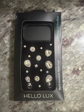 Black Gemstone iPhone 17 Pro Max Case